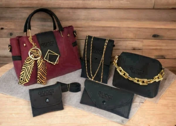 High Quality 5 Piece Leather | Shoulder Bag - Image 2