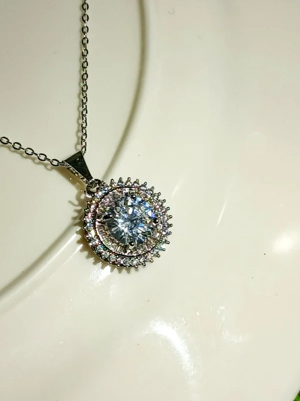 Single Stone Solitaire Pendant Set - Image 5