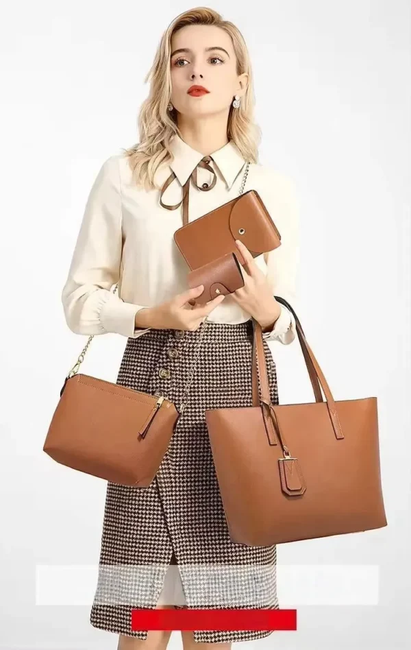 Master Elegance Bag – Tote Bag 4 Piece - Image 6