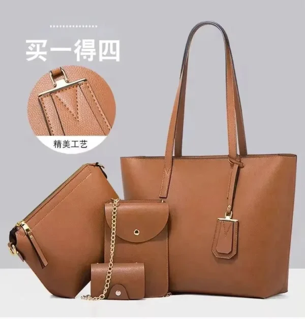 Master Elegance Bag – Tote Bag 4 Piece - Image 5