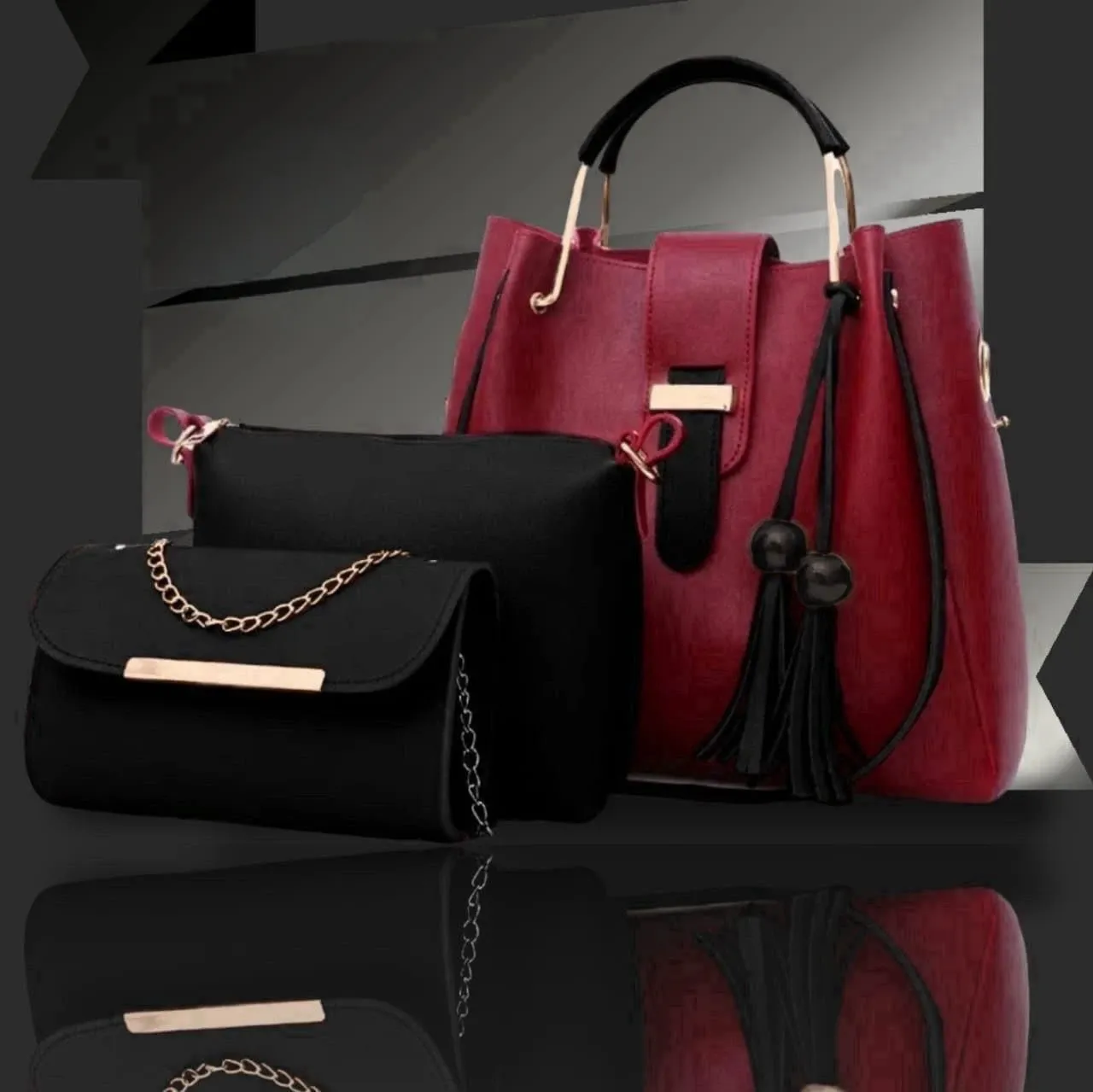 High Quality 3 Piece Leather | Shoulder Bag