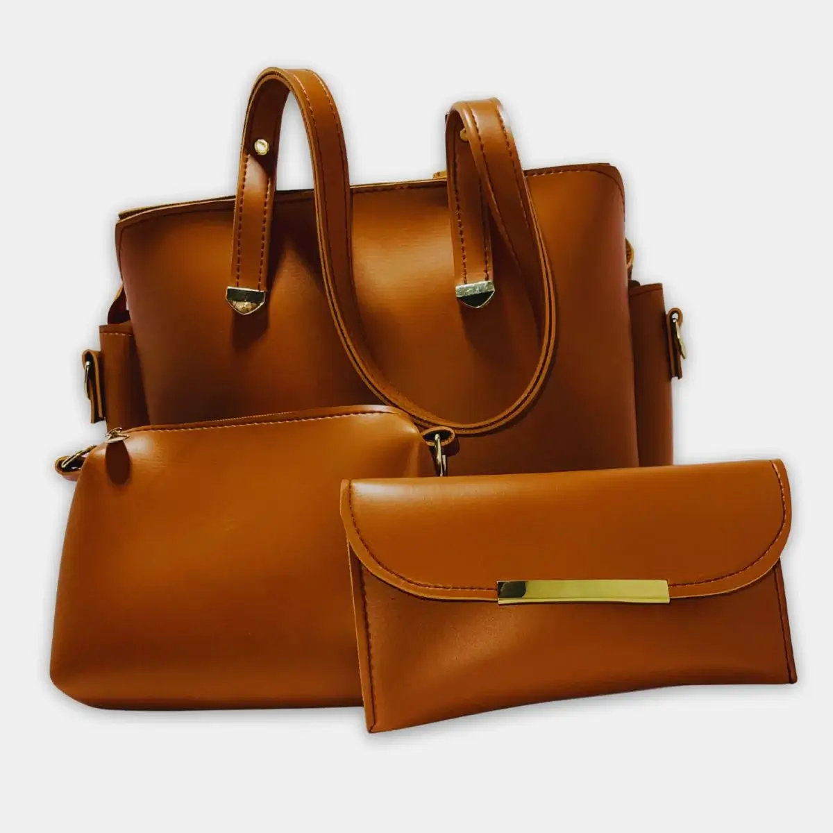 brown handbag