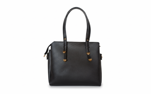Black 3-piece handbag set for women