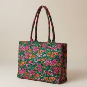 Colorful floral tote bag for women – stylish everyday handbag