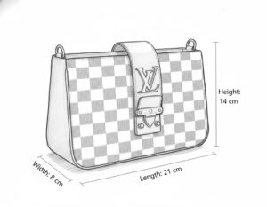 Louis Vuitton Eclipse cross bag with LV monogram and silver buckle